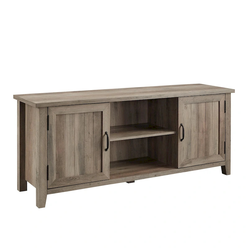 Meuble TV avec portes rainurées de 58 pouces Middlebrook Wind Gap