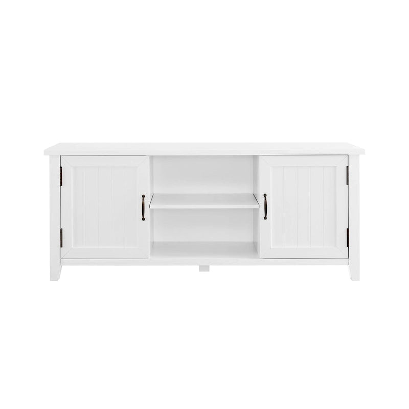 Meuble TV avec portes rainurées de 58 pouces Middlebrook Wind Gap