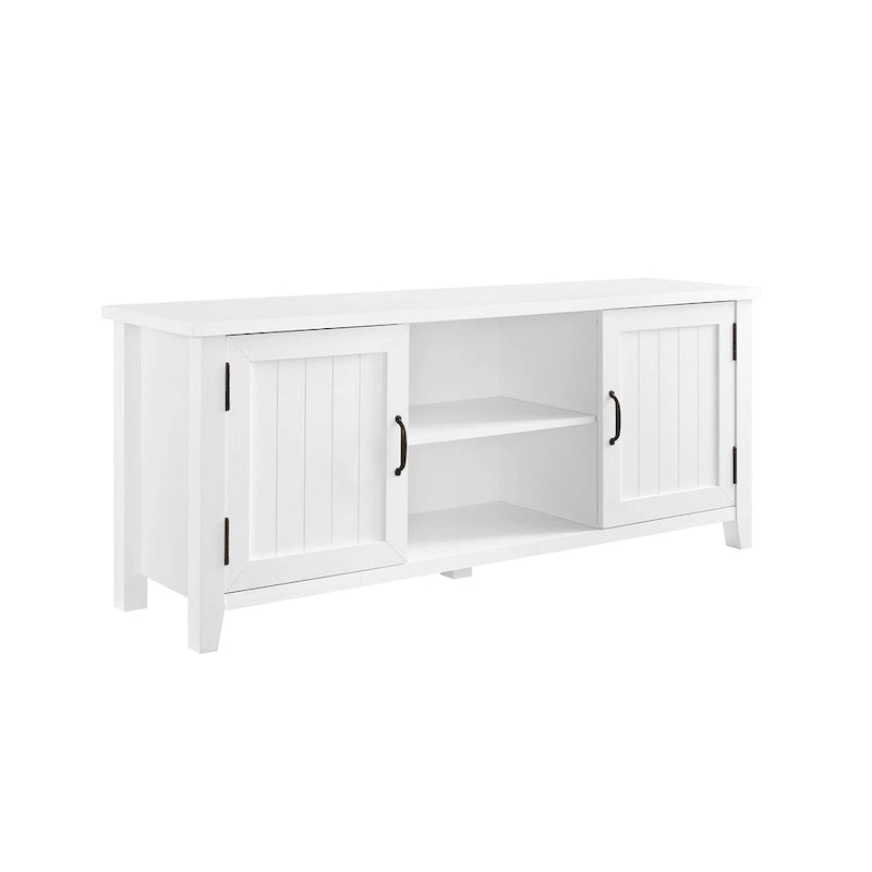 Meuble TV avec portes rainurées de 58 pouces Middlebrook Wind Gap