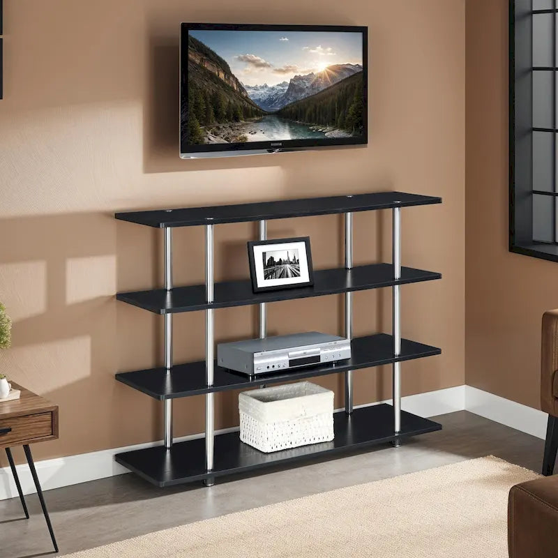 Meuble TV 4 étagères grand modèle 139,7 cm Designs2Go XL de Convenience Concepts