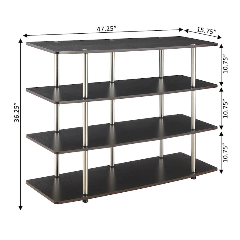 Meuble TV 4 étagères grand modèle 139,7 cm Designs2Go XL de Convenience Concepts