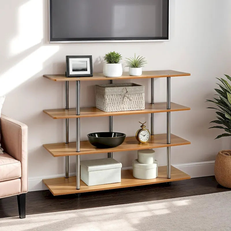 Meuble TV 4 étagères grand modèle 139,7 cm Designs2Go XL de Convenience Concepts