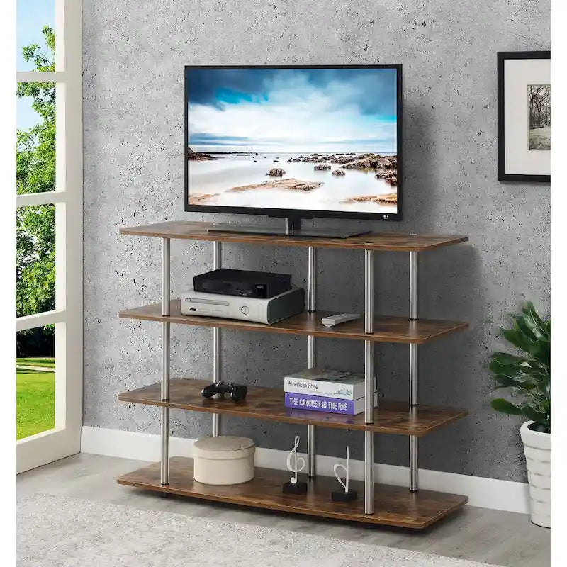 Meuble TV 4 étagères grand modèle 139,7 cm Designs2Go XL de Convenience Concepts