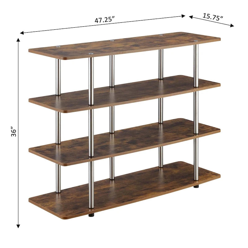 Meuble TV 4 étagères grand modèle 139,7 cm Designs2Go XL de Convenience Concepts