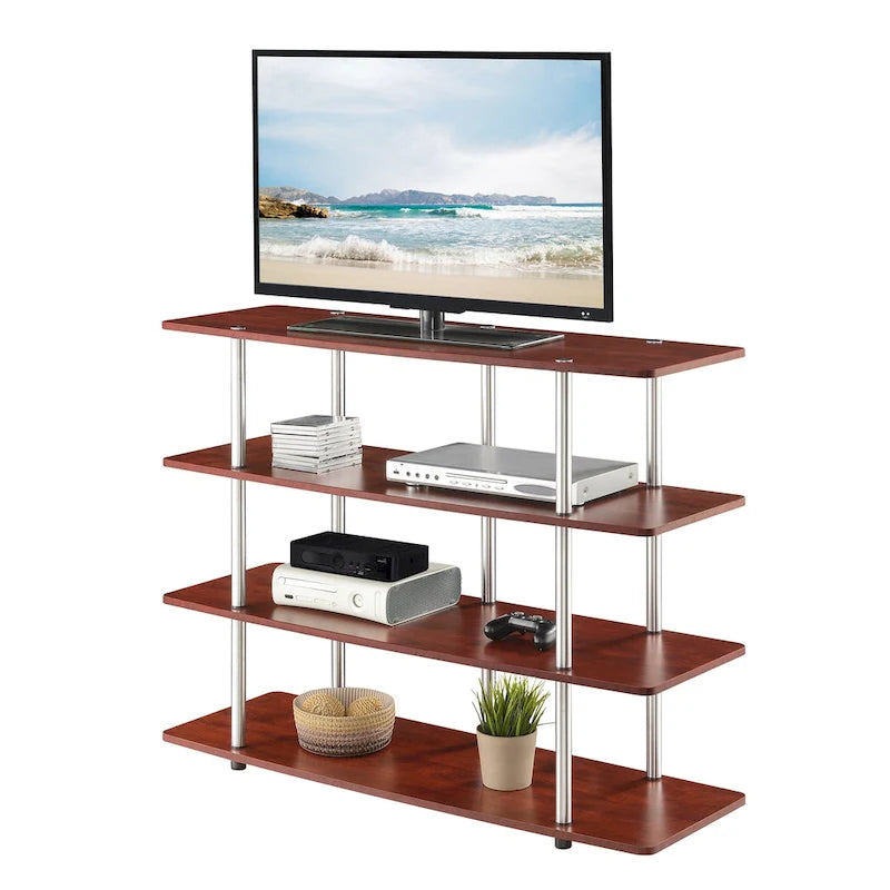 Meuble TV 4 étagères grand modèle 139,7 cm Designs2Go XL de Convenience Concepts