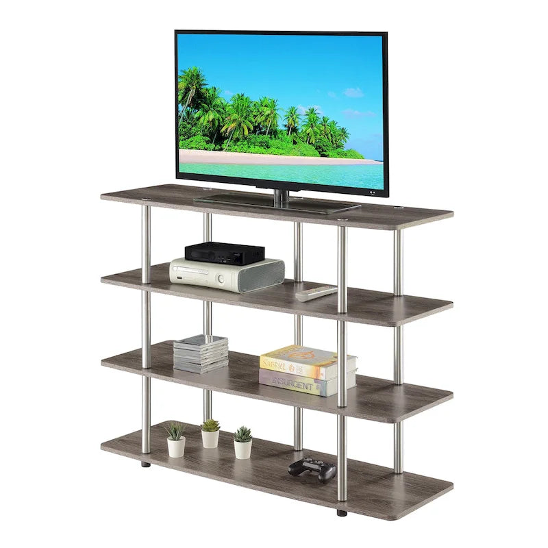 Meuble TV 4 étagères grand modèle 139,7 cm Designs2Go XL de Convenience Concepts
