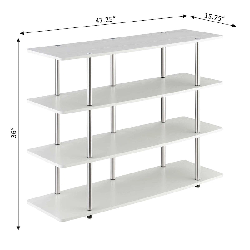 Meuble TV 4 étagères grand modèle 139,7 cm Designs2Go XL de Convenience Concepts