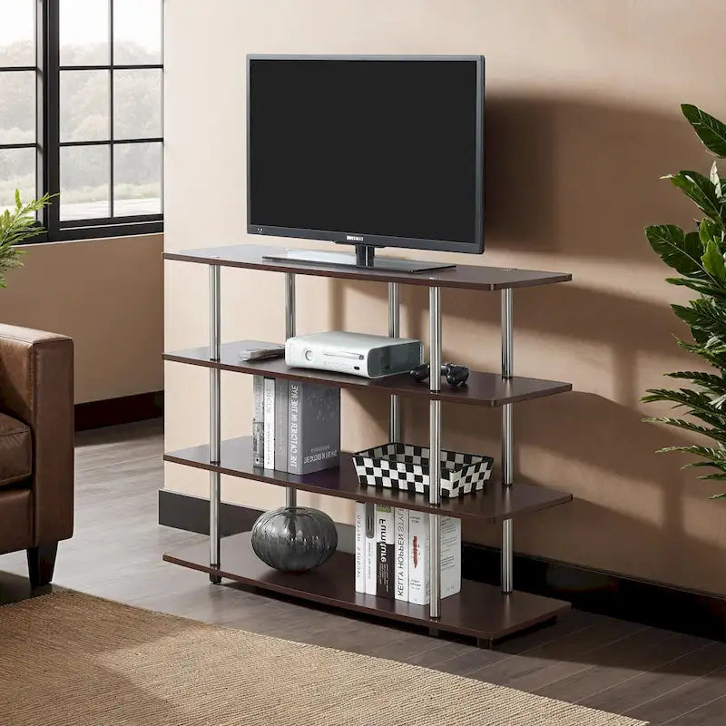 Meuble TV 4 étagères grand modèle 139,7 cm Designs2Go XL de Convenience Concepts