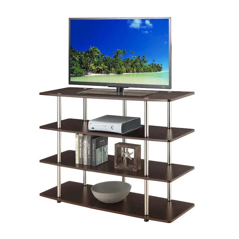 Meuble TV 4 étagères grand modèle 139,7 cm Designs2Go XL de Convenience Concepts