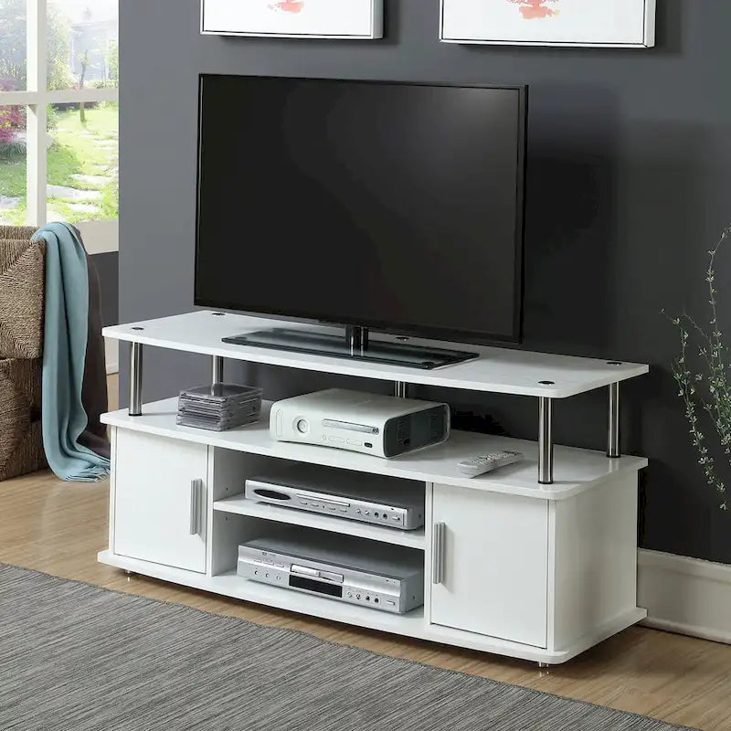 Meuble TV avec placards et étagères Designs2Go Monterey 55 pouces de Convenience Concepts