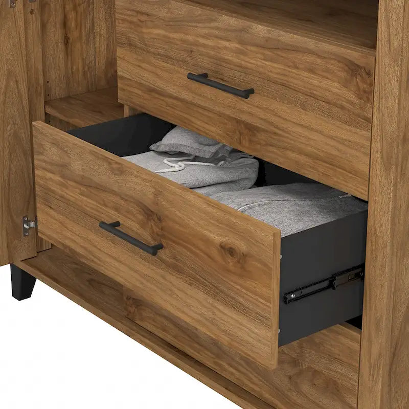 Meuble télé haut Somerset avec rangement par Bush Furniture