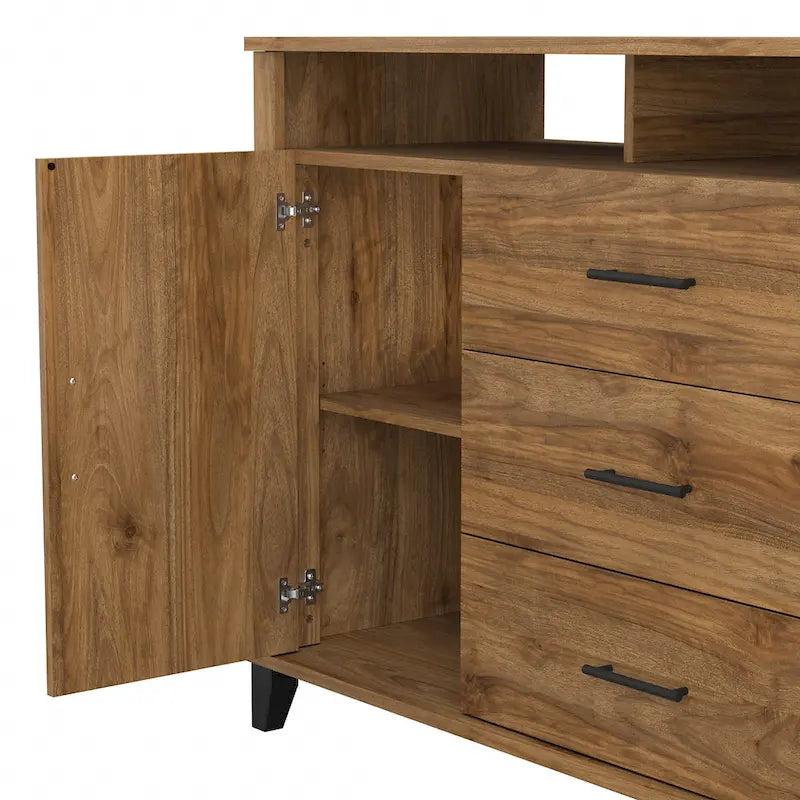 Meuble télé haut Somerset avec rangement par Bush Furniture