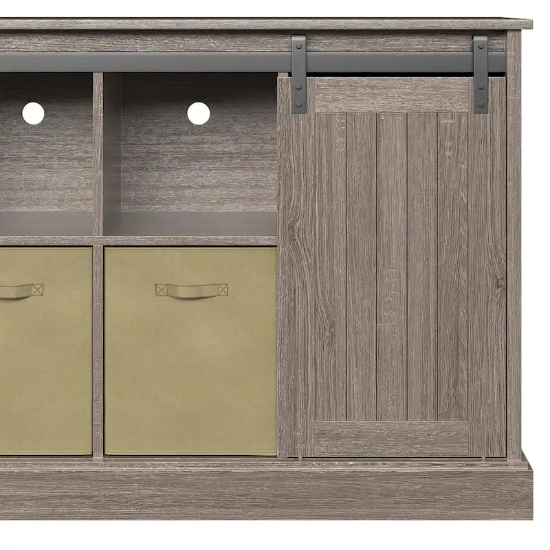 Meuble TV Bridgevine Home Lincoln Farmhouse 60 pouces pour téléviseurs jusqu'à 64 pouces