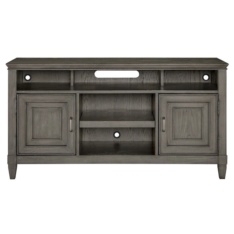 Meuble TV Origins by Alpine Newport en bois couleur pierre
