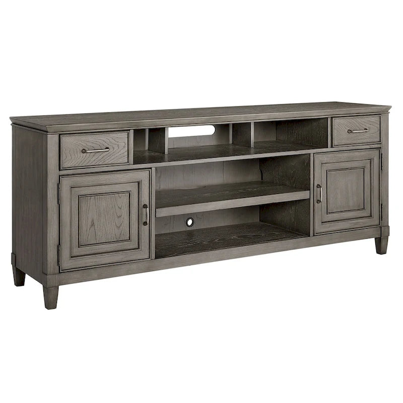 Meuble TV Origins by Alpine Newport en bois couleur pierre