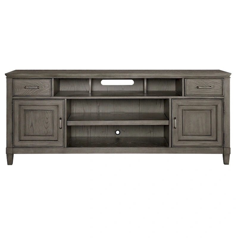 Meuble TV Origins by Alpine Newport en bois couleur pierre
