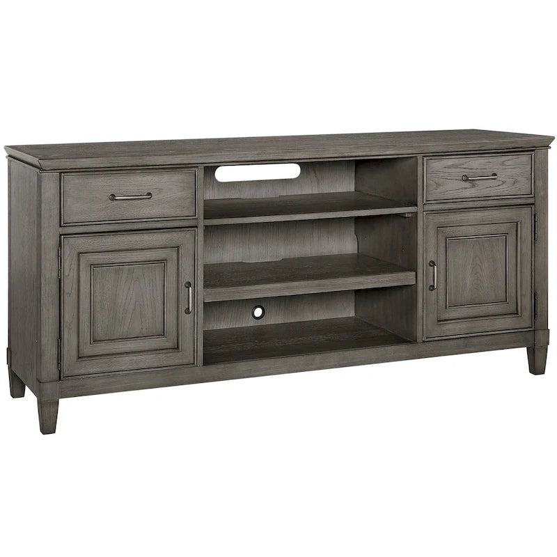 Meuble TV Origins by Alpine Newport en bois couleur pierre