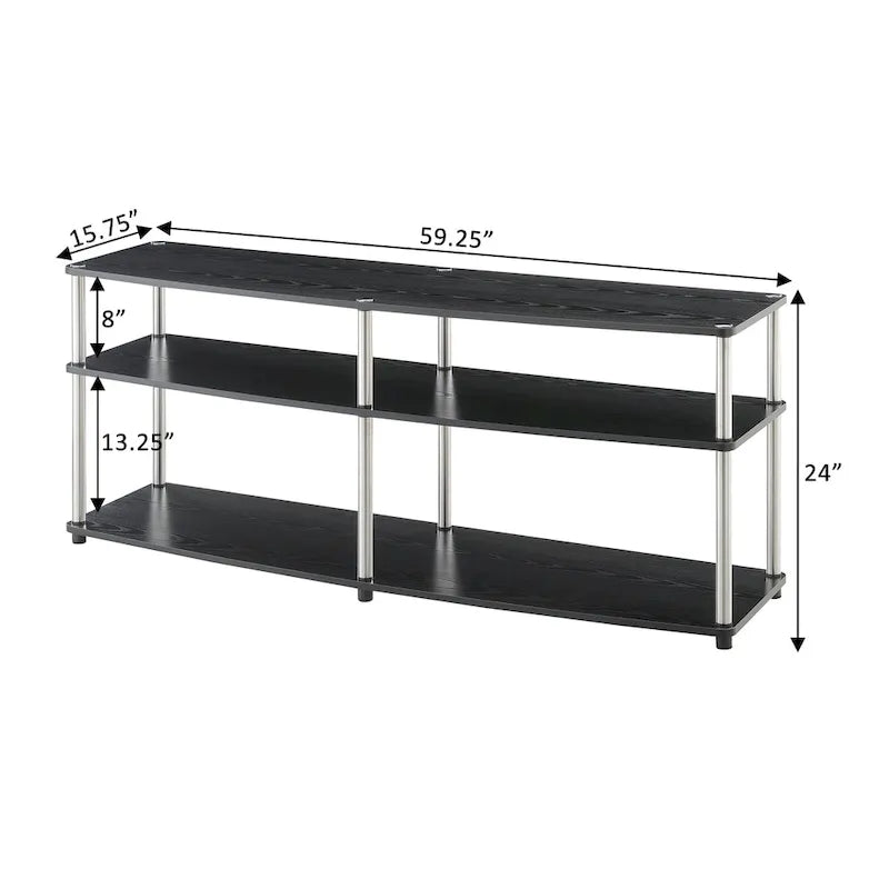 Meuble TV 3 niveaux 65 pouces Designs2Go de Convenience Concepts