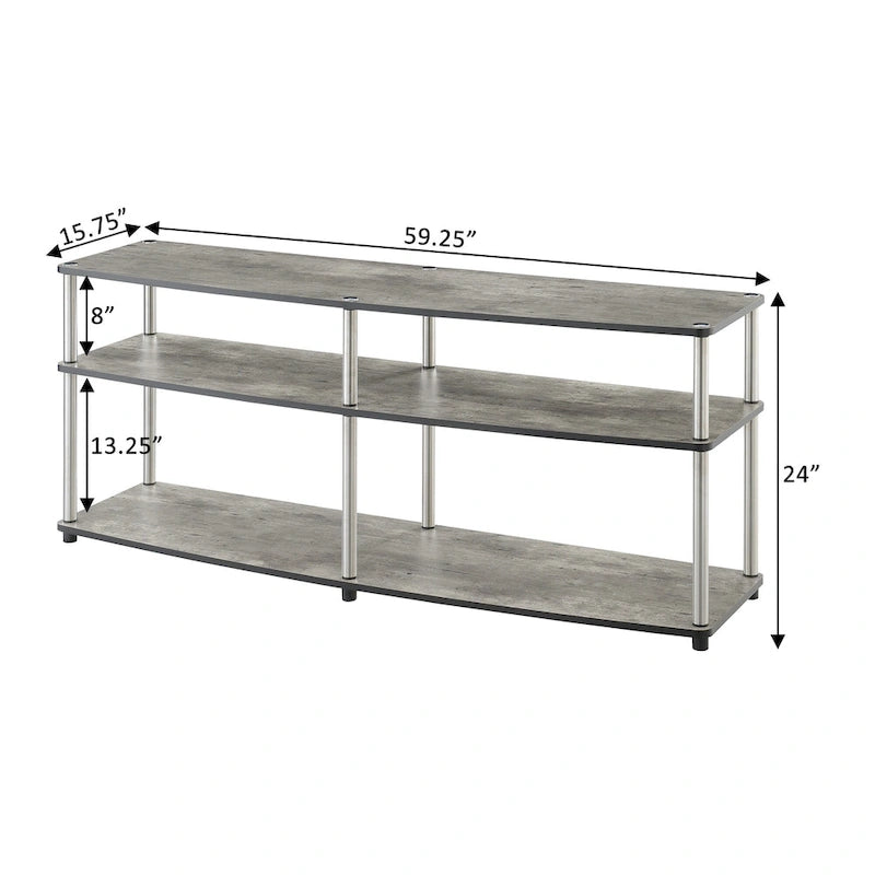 Meuble TV 3 niveaux 65 pouces Designs2Go de Convenience Concepts