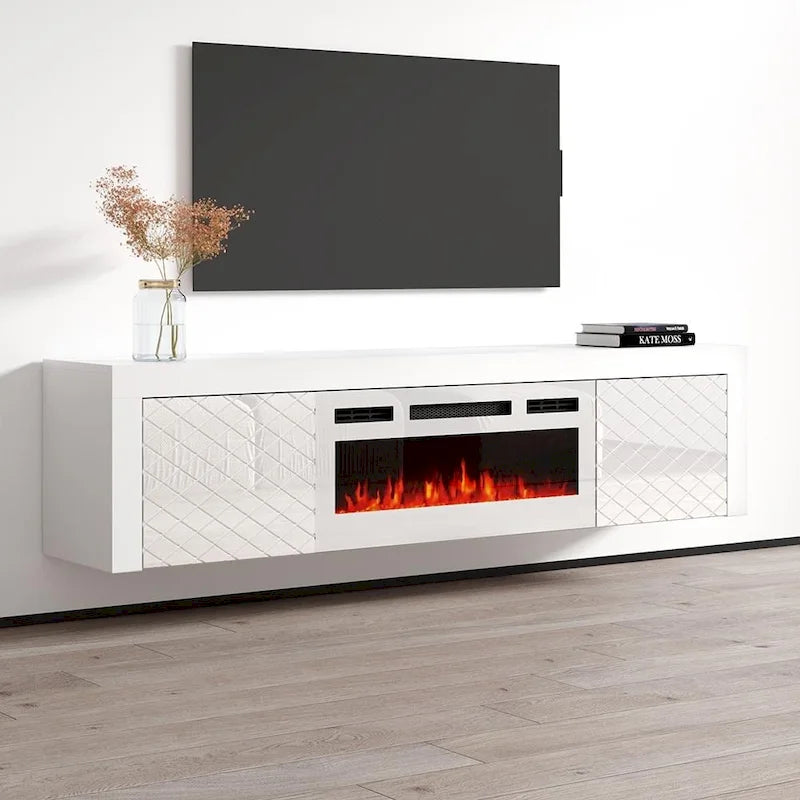 Meuble TV Dia WH-EF pour cheminée électrique 71