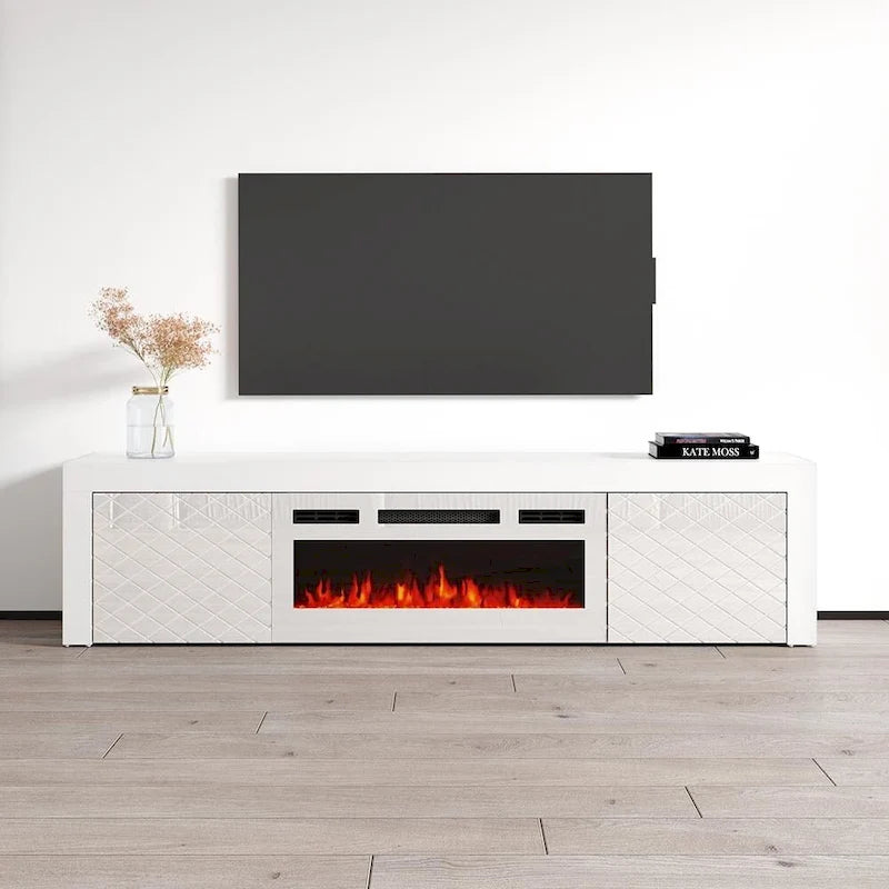 Meuble TV Dia WH-EF pour cheminée électrique 71