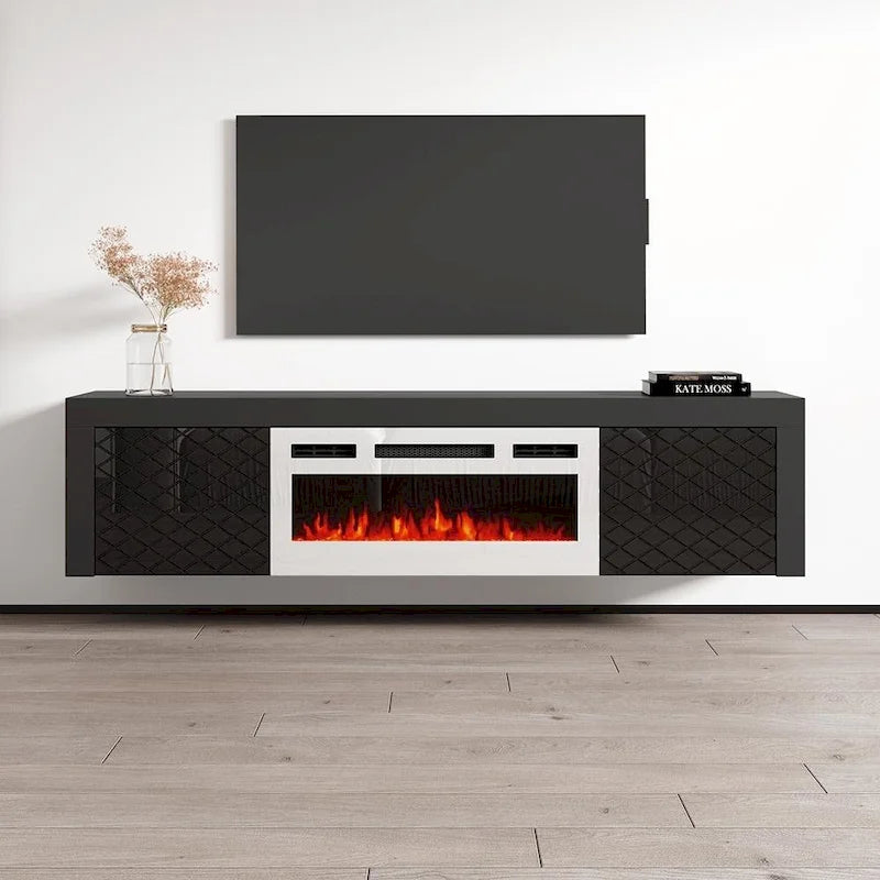 Meuble TV Dia WH-EF pour cheminée électrique 71