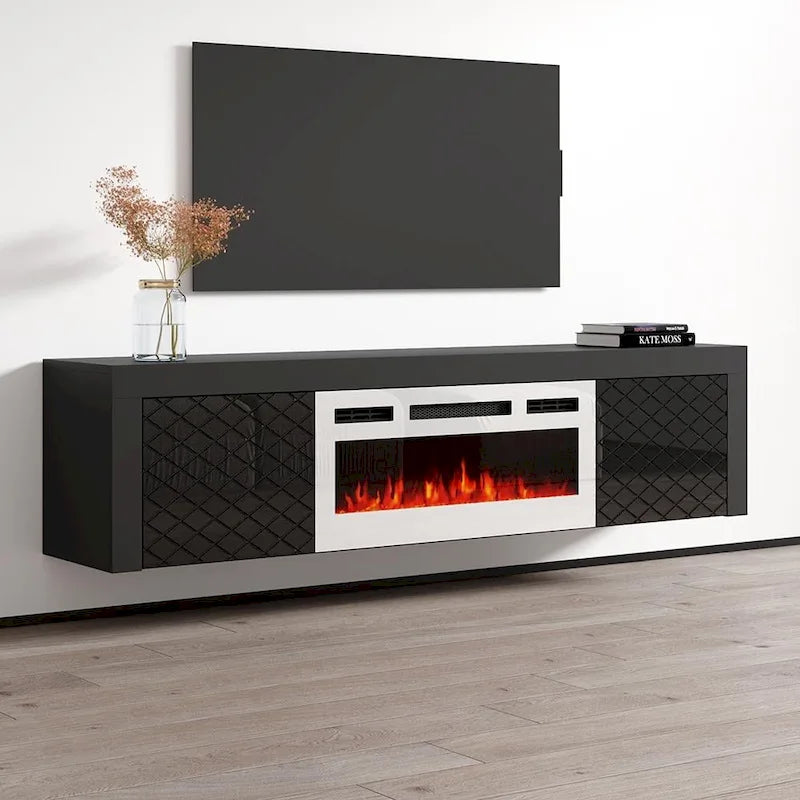 Meuble TV Dia WH-EF pour cheminée électrique 71