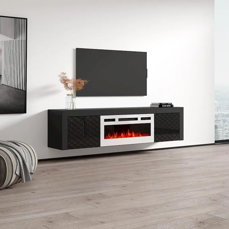 Meuble TV Dia WH-EF pour cheminée électrique 71