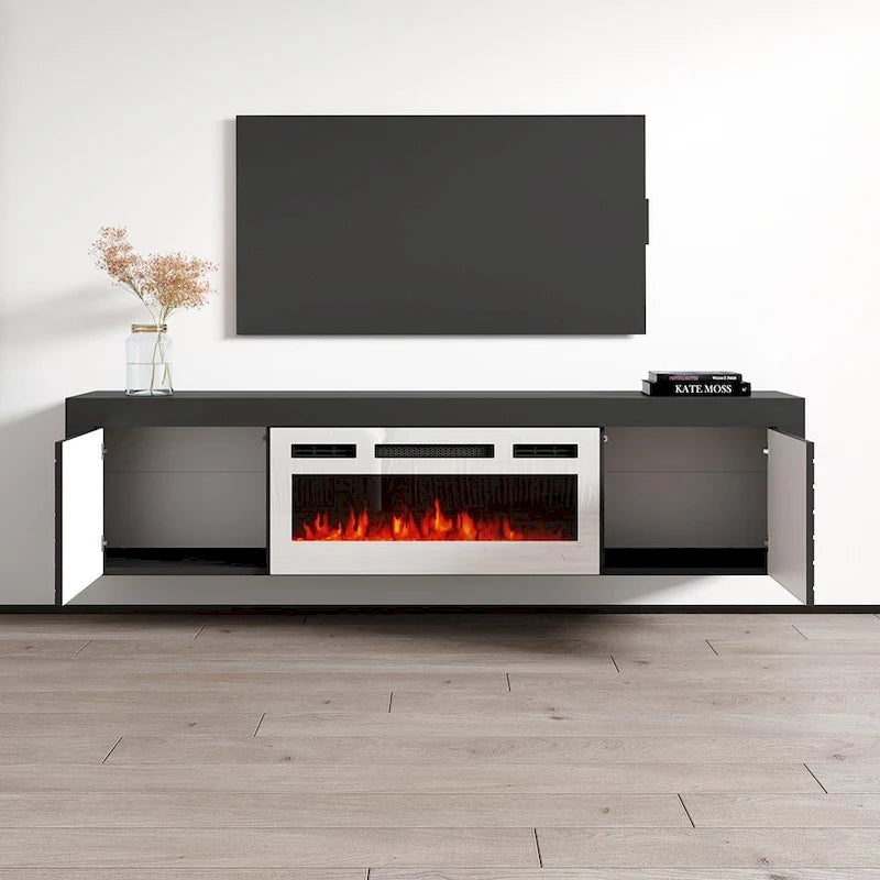 Meuble TV Dia WH-EF pour cheminée électrique 71