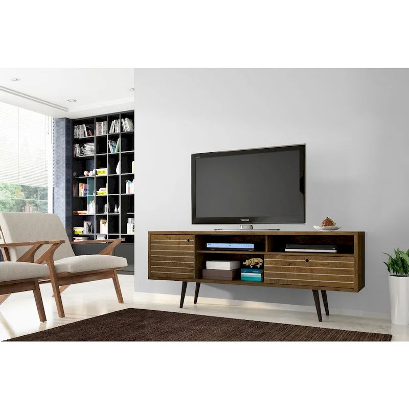 Meuble TV console Manhattan Comfort Liberty 70.86 po. mi-siècle moderne