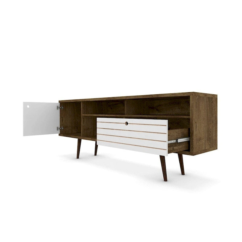 Meuble TV console Manhattan Comfort Liberty 70.86 po. mi-siècle moderne