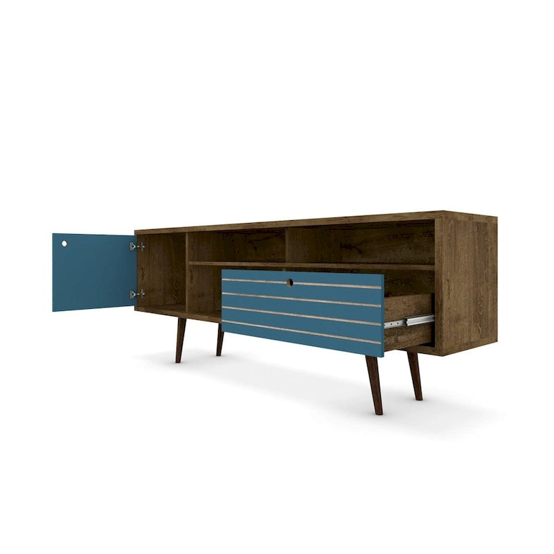 Meuble TV console Manhattan Comfort Liberty 70.86 po. mi-siècle moderne