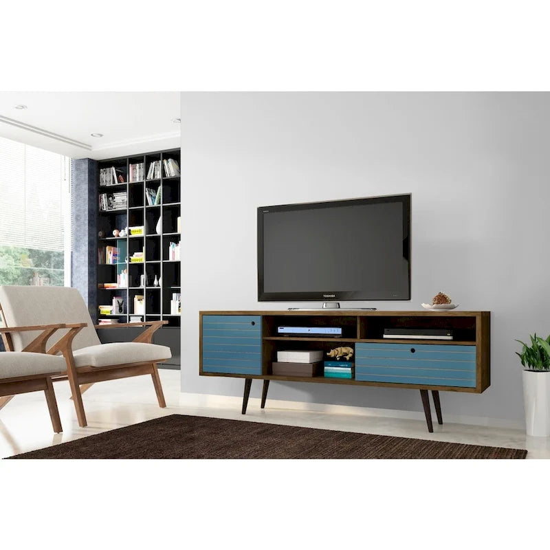 Meuble TV console Manhattan Comfort Liberty 70.86 po. mi-siècle moderne