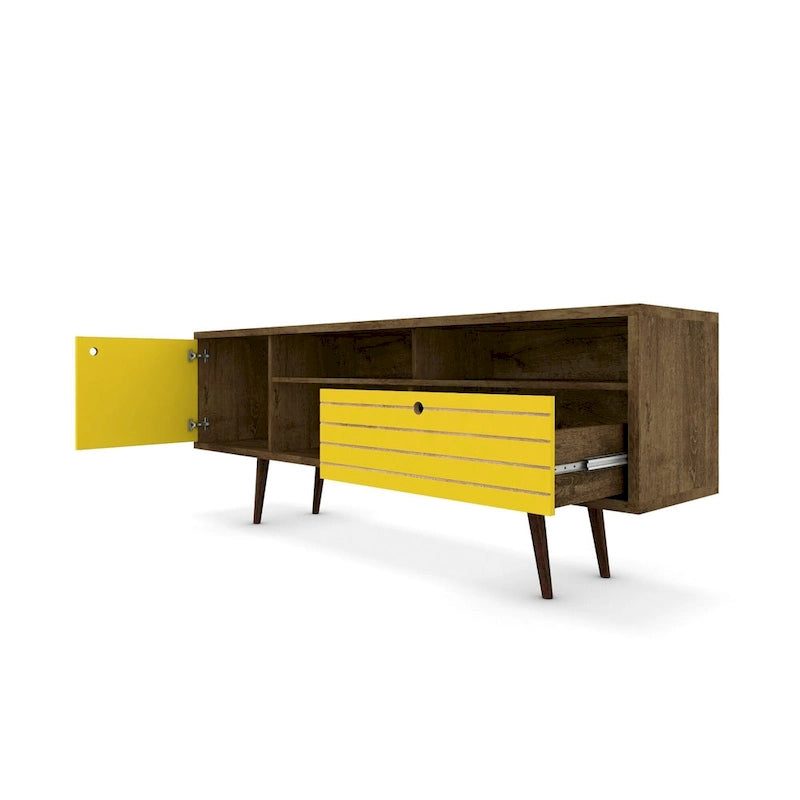 Meuble TV console Manhattan Comfort Liberty 70.86 po. mi-siècle moderne