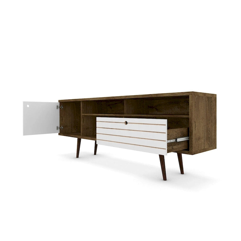 Meuble TV console Manhattan Comfort Liberty 70.86 po. mi-siècle moderne