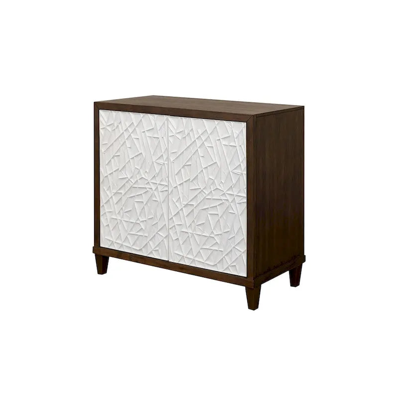 Meuble TV bas moderne en bois 40" avec portes, meuble d'appoint, console d'entrée, entièrement assemblé, marron