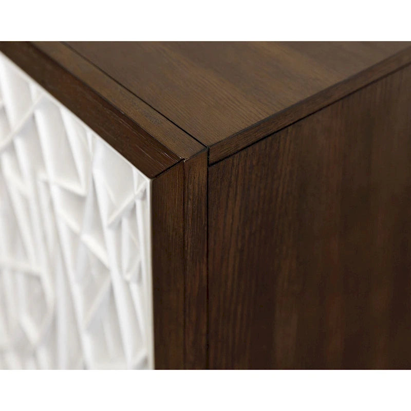 Meuble TV bas moderne en bois 40" avec portes, meuble d'appoint, console d'entrée, entièrement assemblé, marron