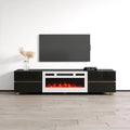 Meuble TV avec cheminée électrique Bono 01 WH-EF