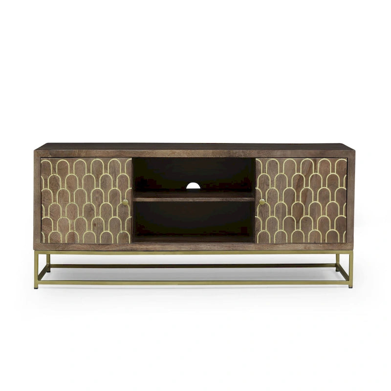 Meuble TV en bois contemporain Cannonville par Christopher Knight Home