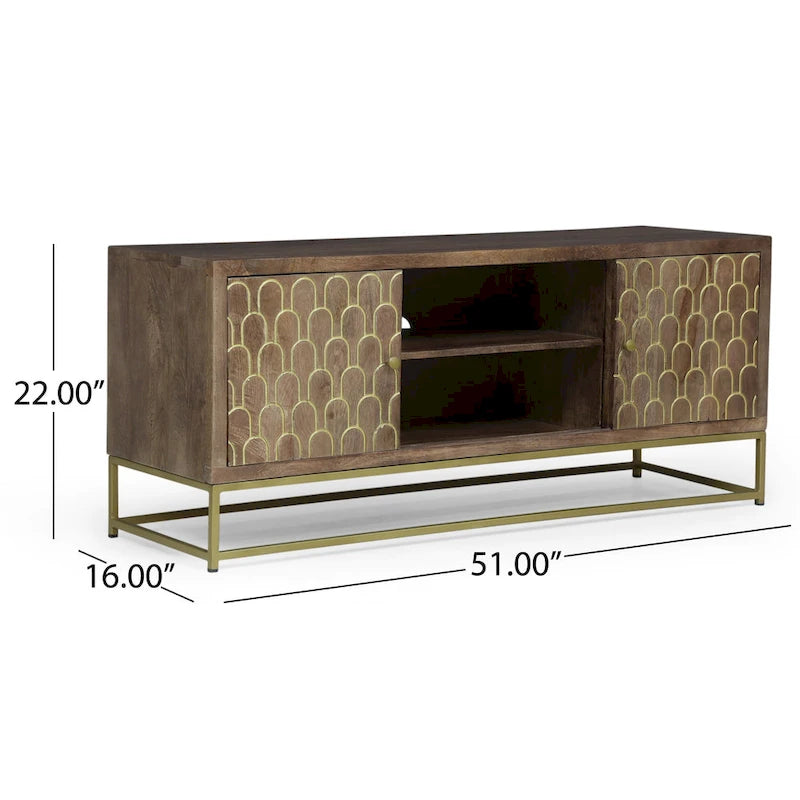Meuble TV en bois contemporain Cannonville par Christopher Knight Home