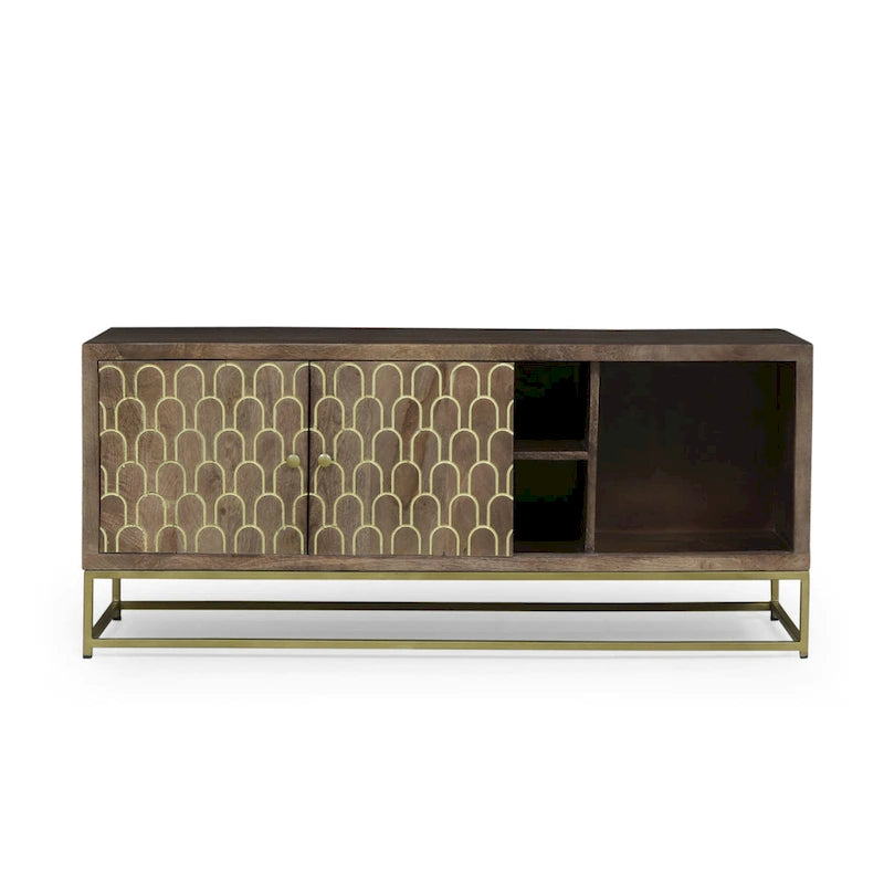 Meuble TV en bois contemporain Cannonville par Christopher Knight Home