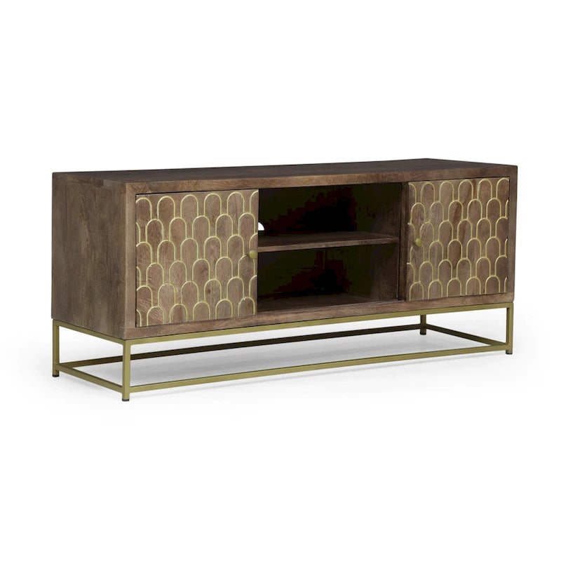 Meuble TV en bois contemporain Cannonville par Christopher Knight Home