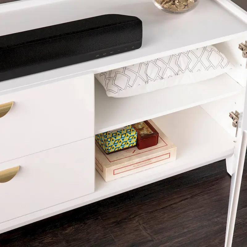 Meuble TV de rangement Corelyn de SEI Furniture, pour téléviseurs jusqu'à 55 po