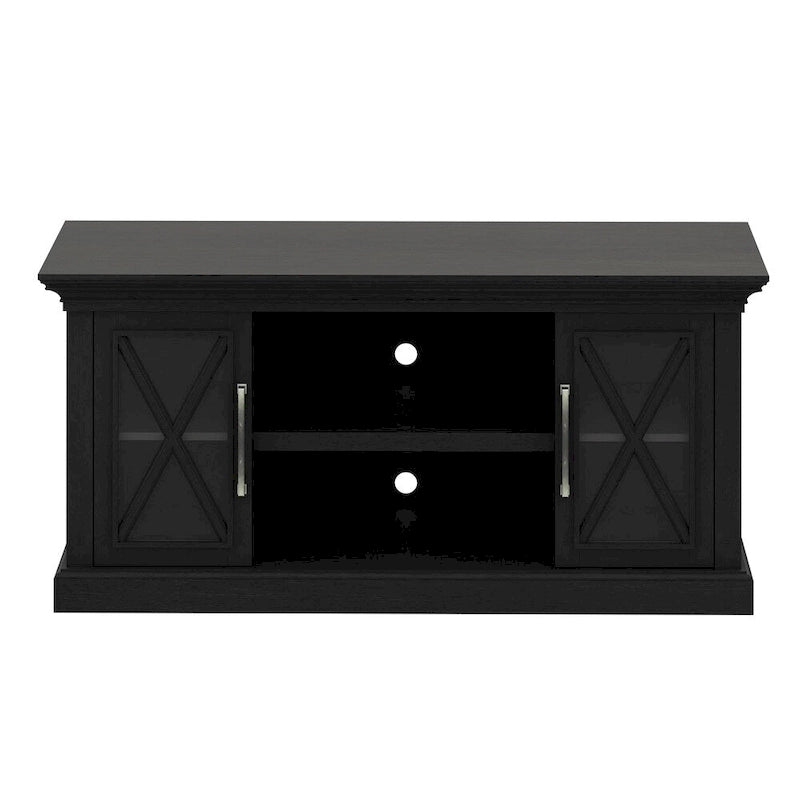 Meuble TV Cottage Grove pour téléviseurs jusqu'à 65 pouces, Noir
