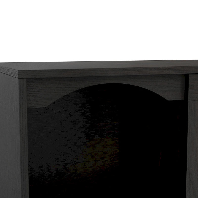 Meuble TV Denhour DH BASIC Espresso transitionnel de 62 pouces avec rangement