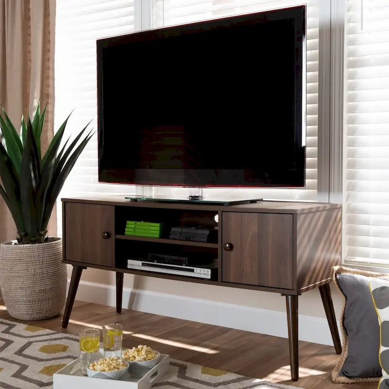 Meuble TV 2 portes Carson Carrington Batnaset Mid-century Modern