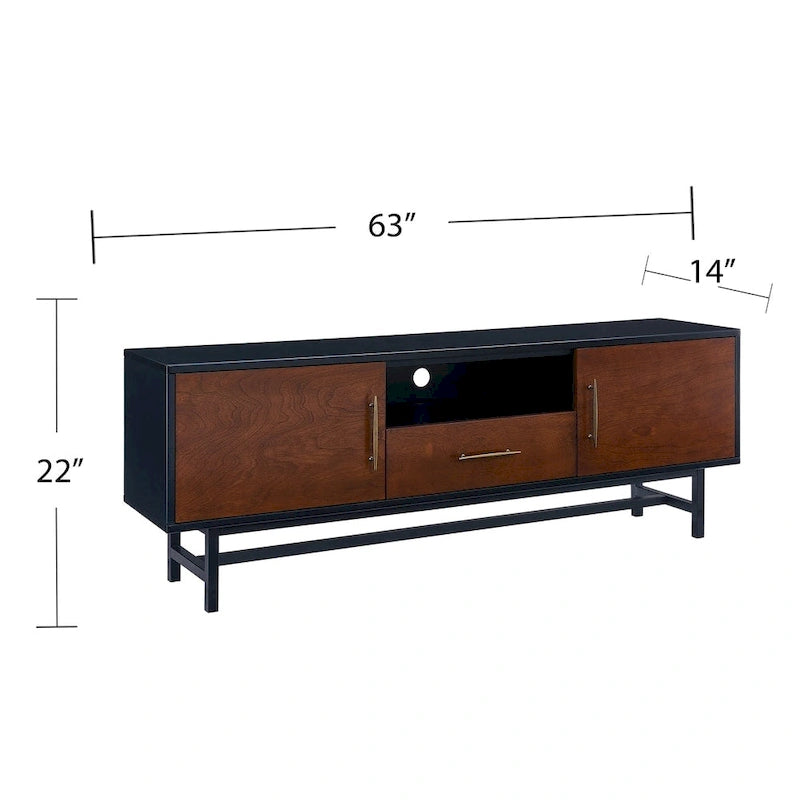 Meuble TV moderne mi-siècle Belize de SEI Furniture, pour téléviseurs jusqu'à 61 po