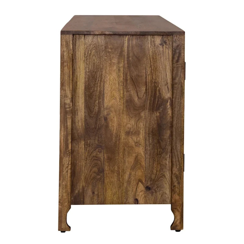 Meuble TV d'appoint Marisol miel vieilli 4 portes de 188 cm