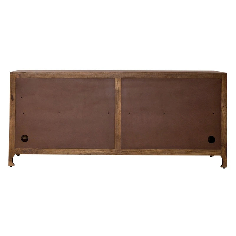 Meuble TV d'appoint Marisol miel vieilli 4 portes de 188 cm