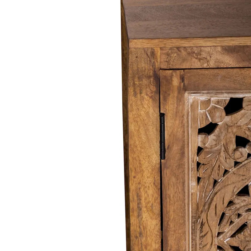 Meuble TV d'appoint Marisol miel vieilli 4 portes de 188 cm